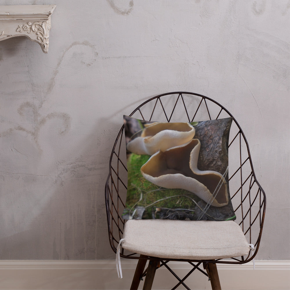Delicate Treasures Mushroom Pillow