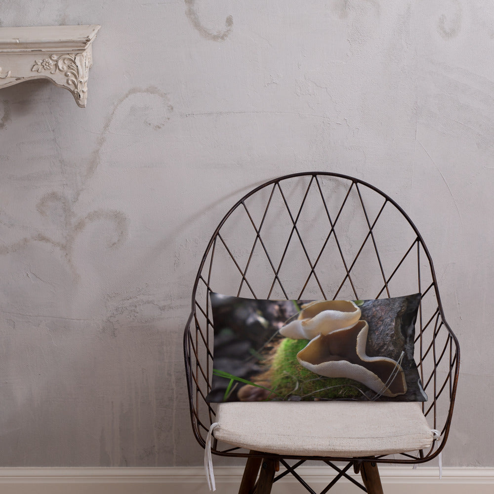 Delicate Treasures Mushroom Pillow