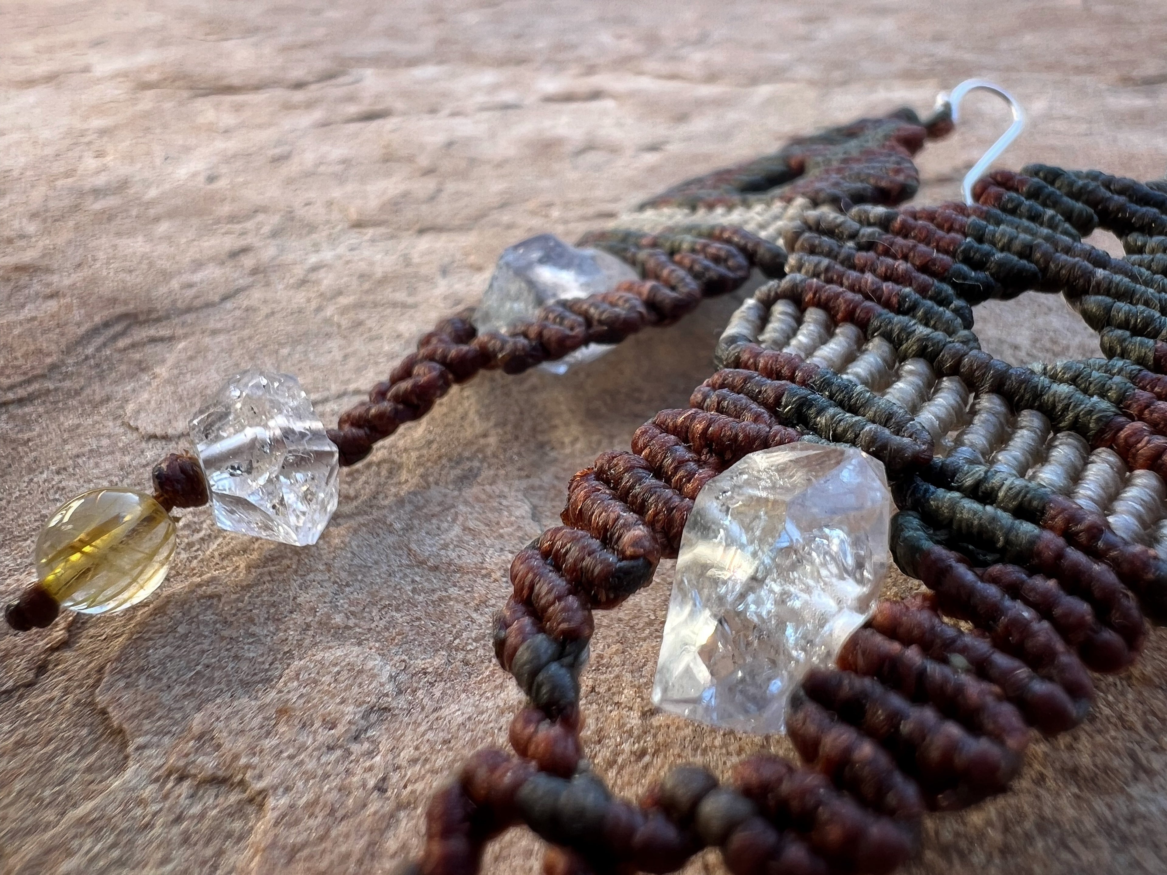 Tibetan Quartz Ear Sculptures