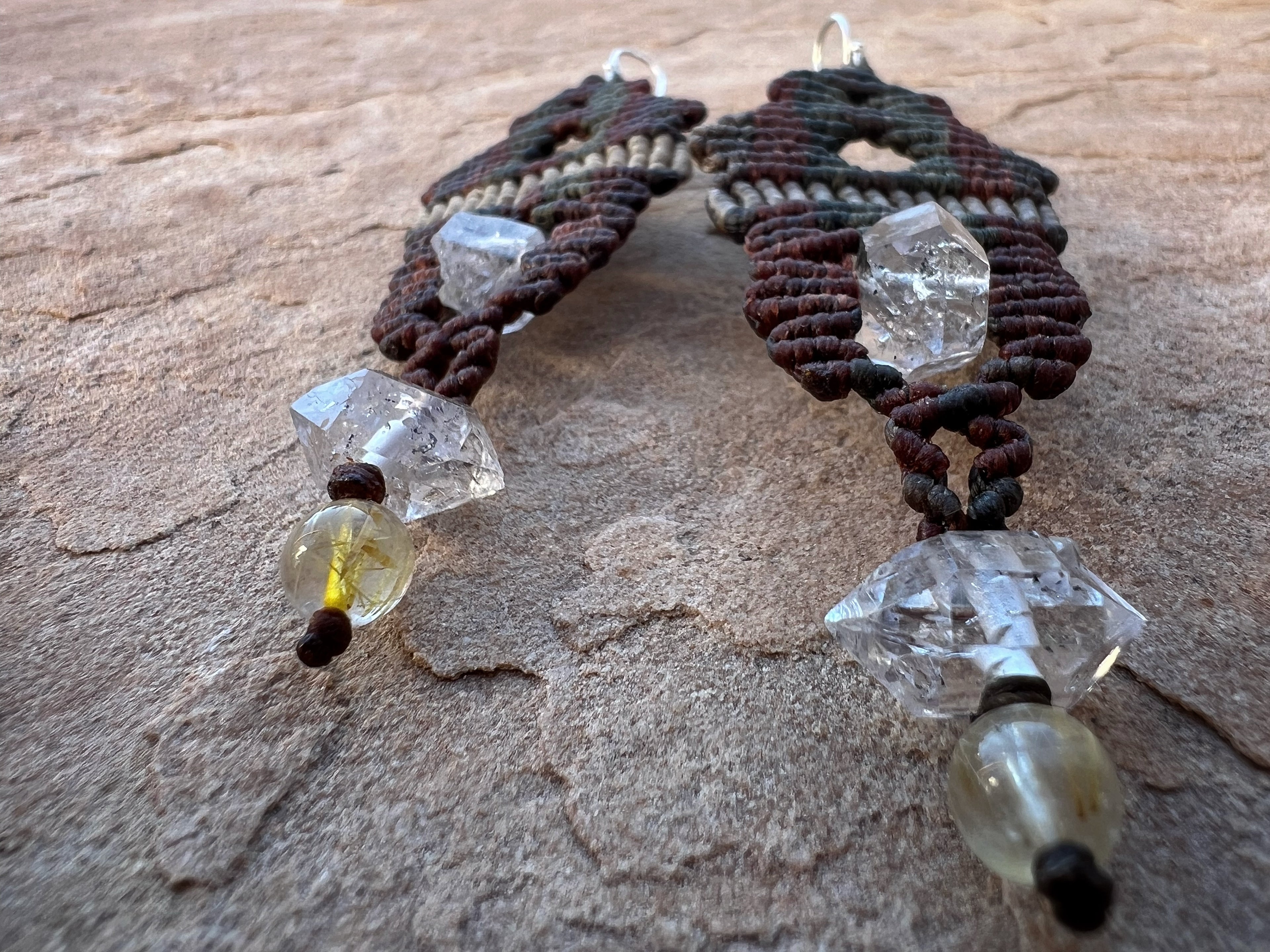 Tibetan Quartz Ear Sculptures