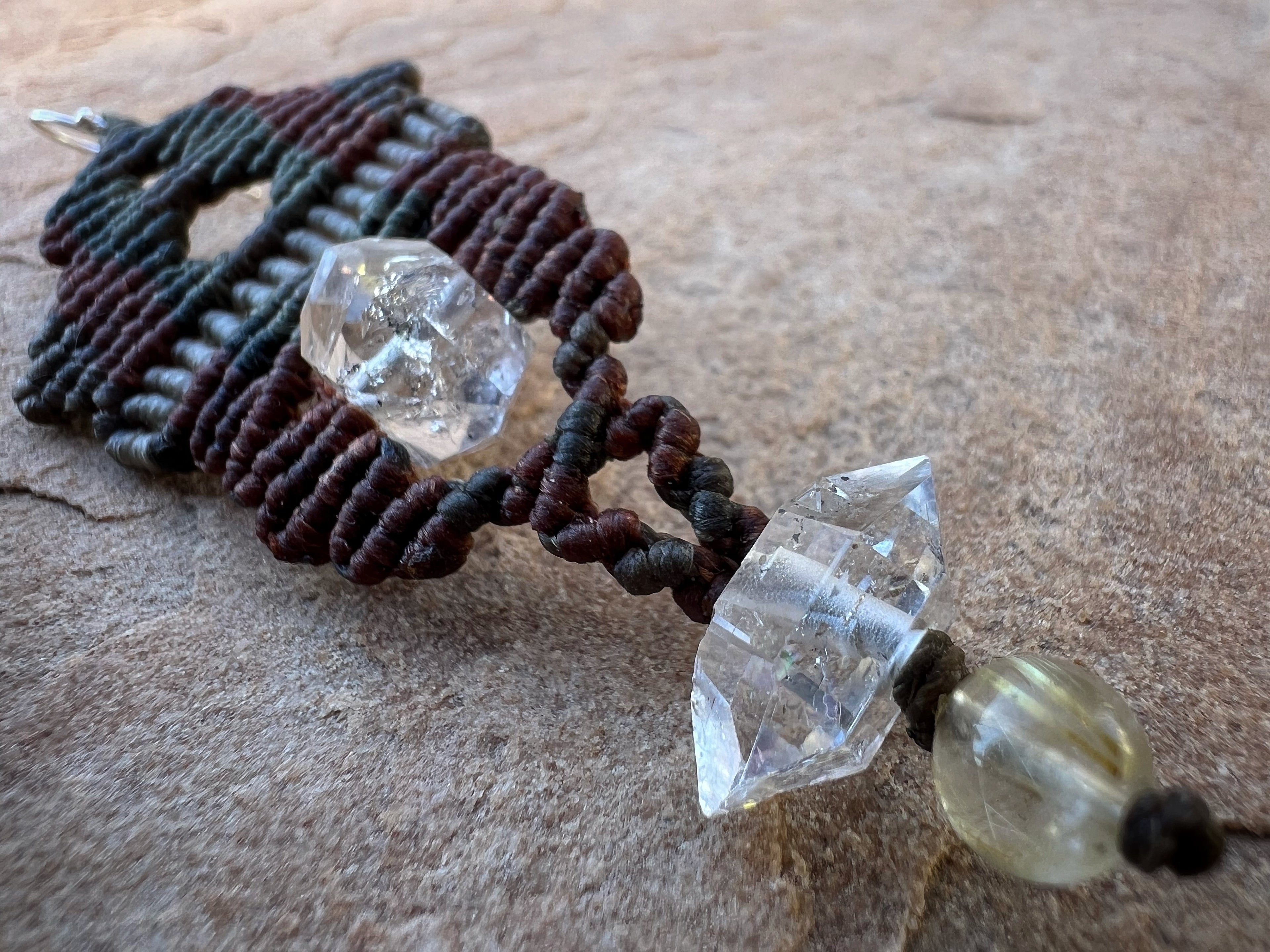 Tibetan Quartz Ear Sculptures