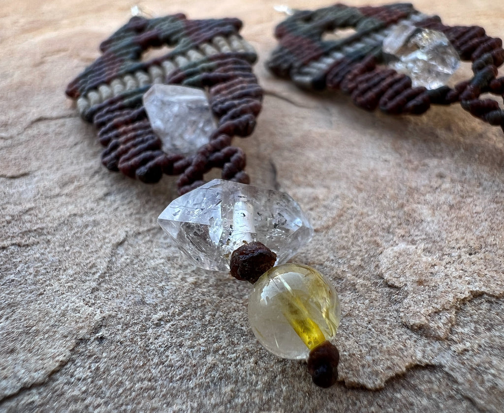 Tibetan Quartz Ear Sculptures